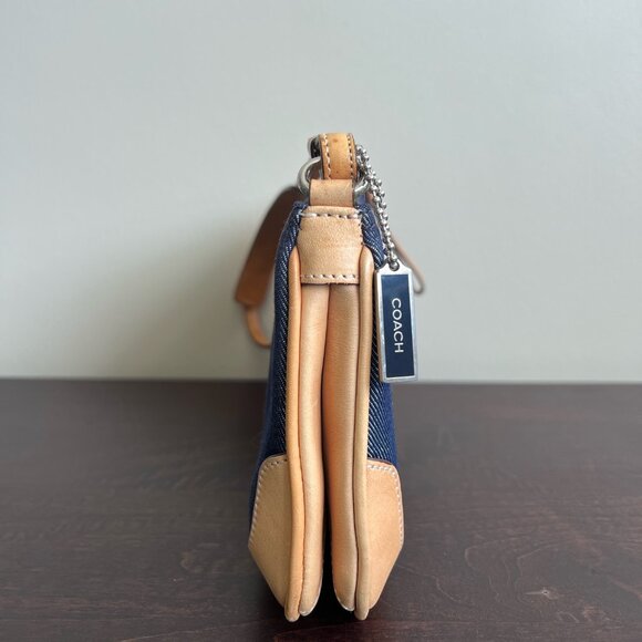 Coach Denim/Leather Trim Mini Purse Perfect Condition! - Picture 6 of 7